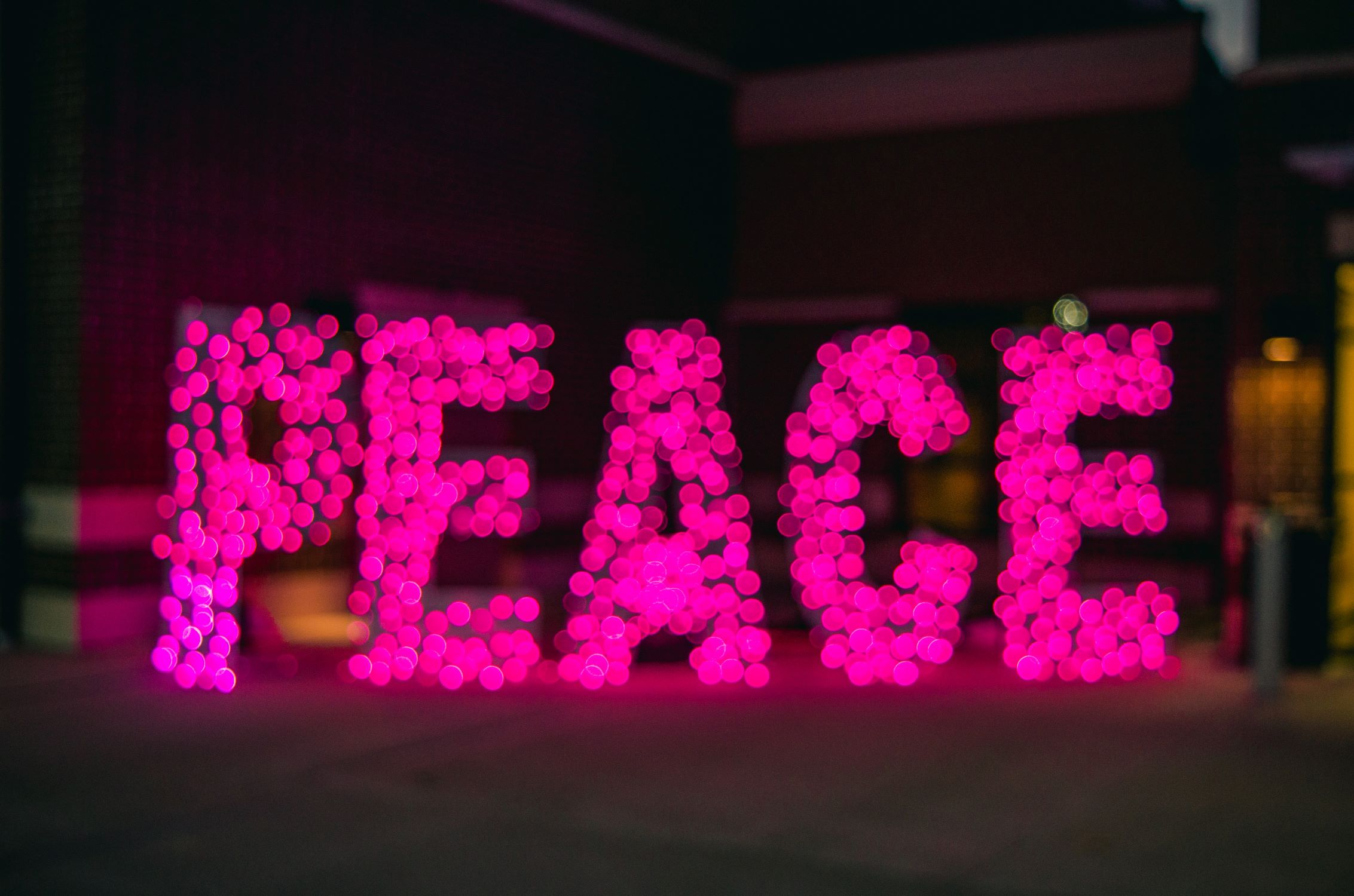 The word Peace