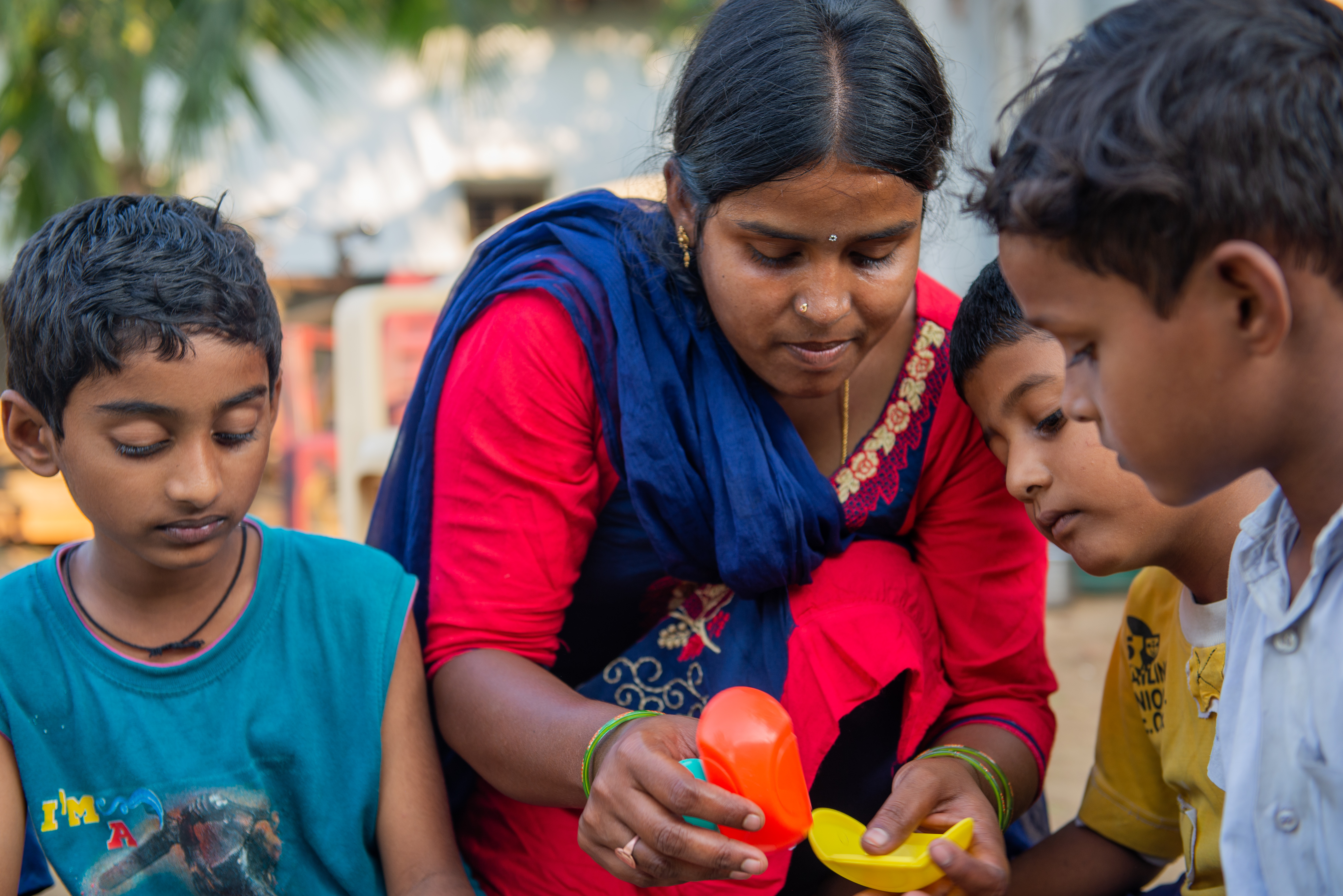 Anuradha helps children at the education centre in her community in India - making sure they get the education they deserve.