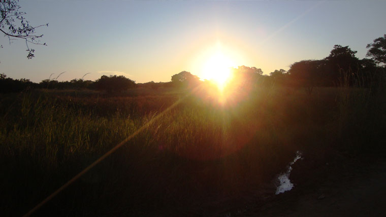 The sunsets in Zambia