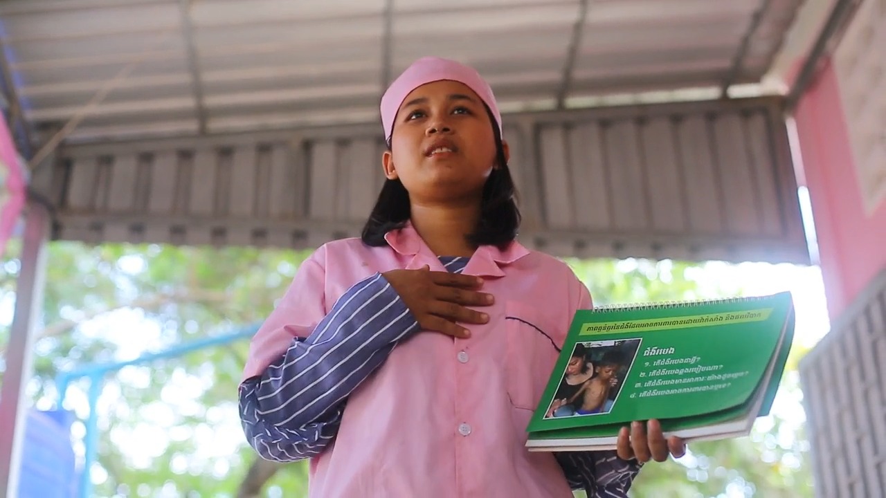 Vithalin now has confidence to speak in front of groups in her healthcare role