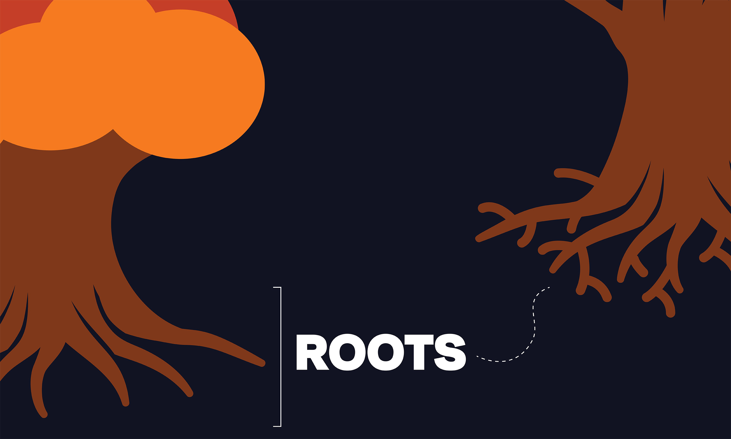 Graphic of tree roots