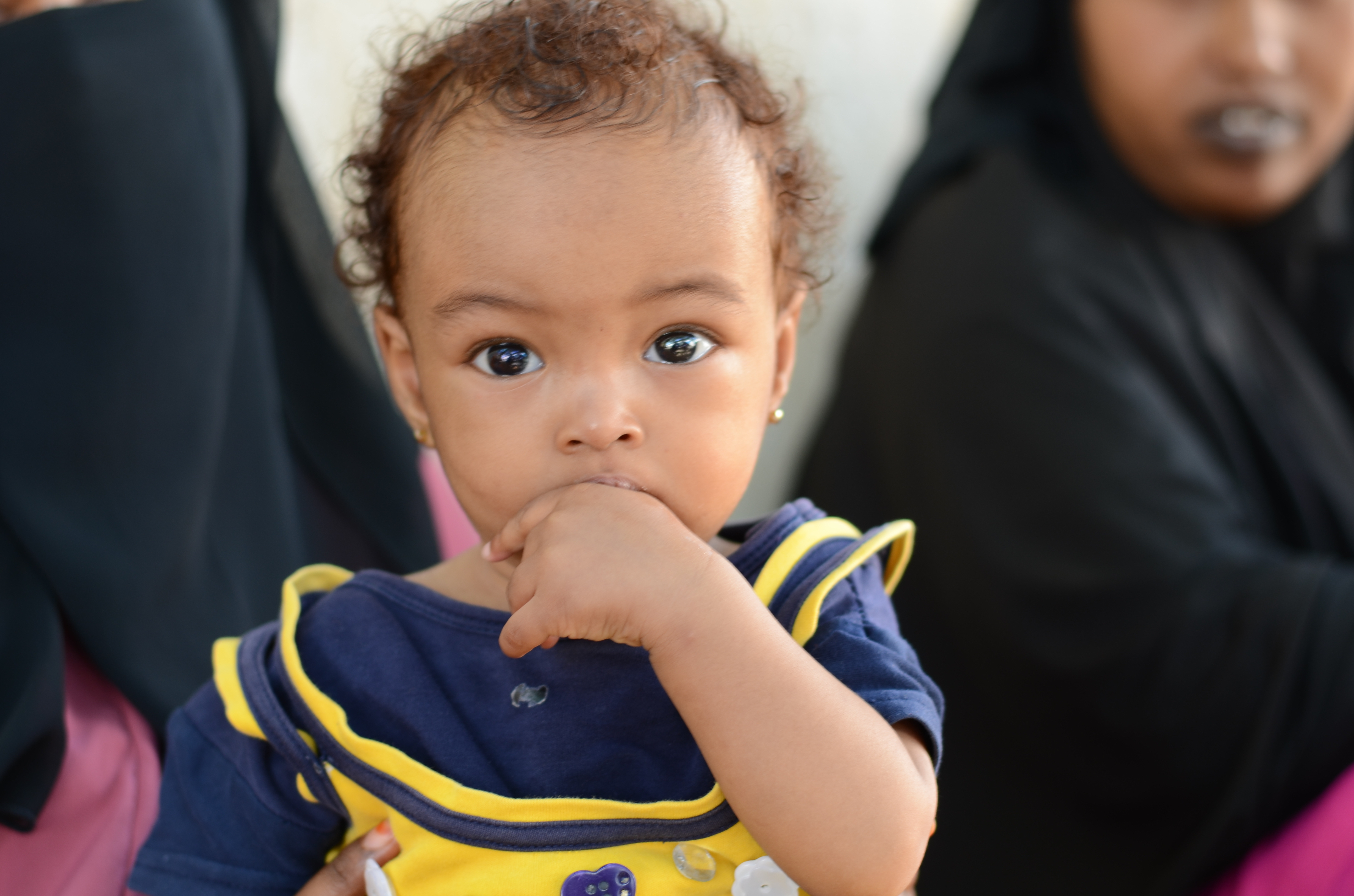 10-month-old Muna was identified as malnourished.