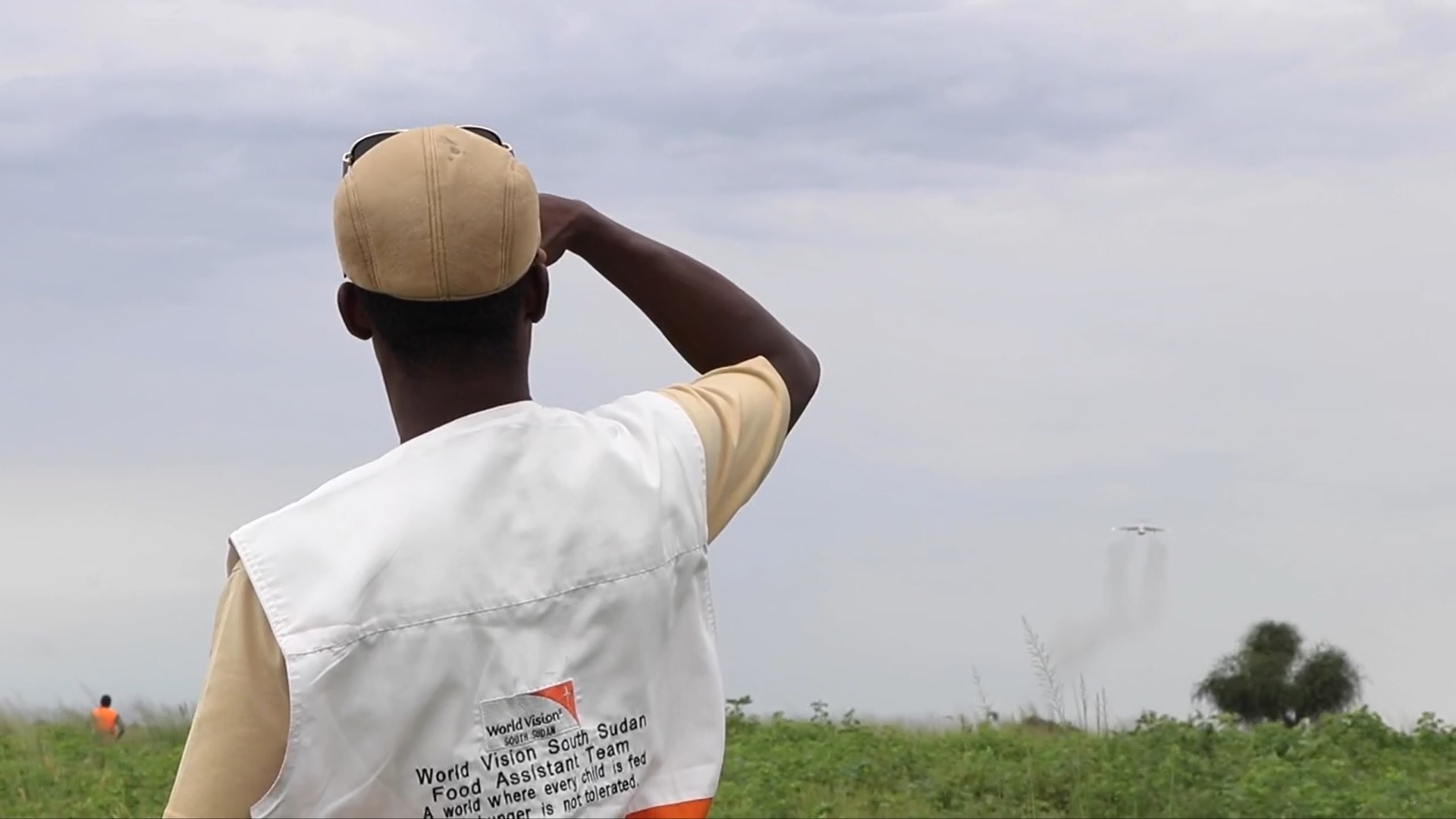 Awaiting the airdrop in South Sudan