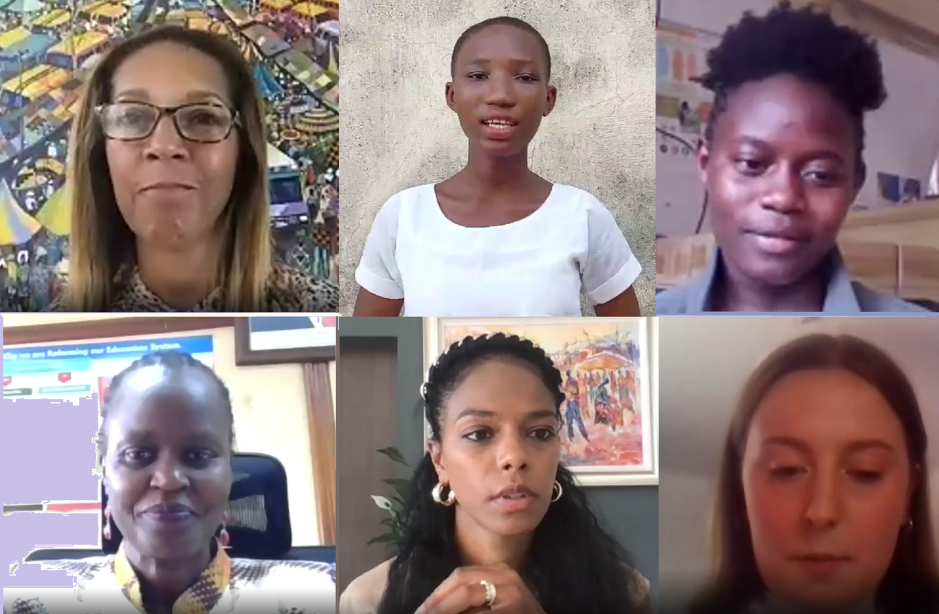 Photograph of a group from the G7 Interfaith event, holding placards saying 'the time is now' and 'faith communities for climate, nature and people.'