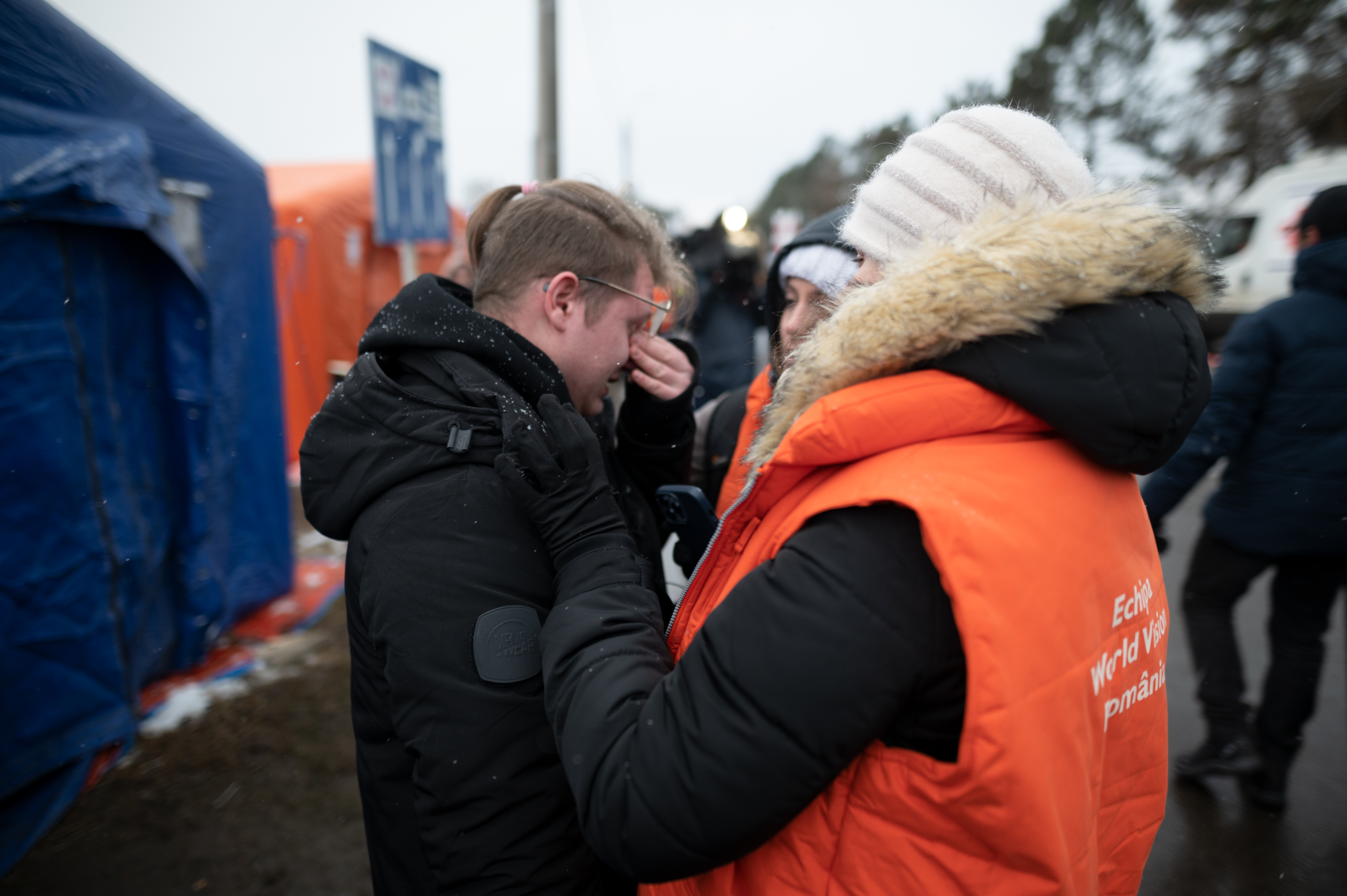World vision staff in Romania assist refugees