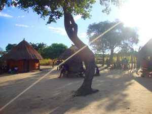 A child's home in Zambia