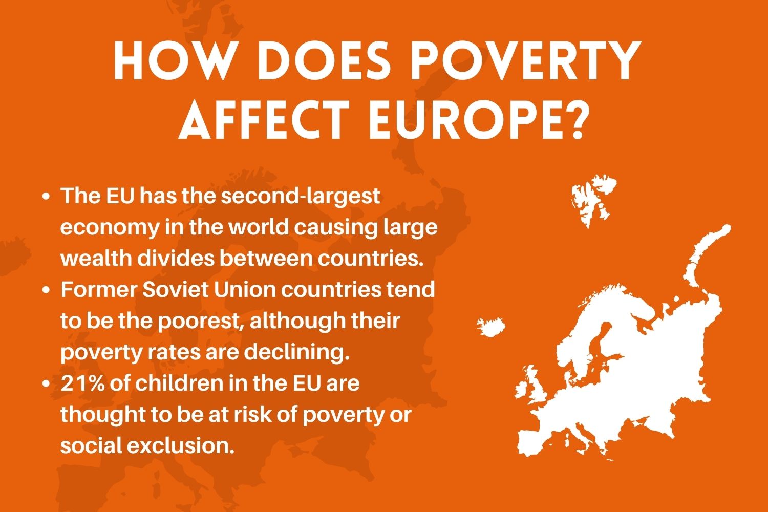 How does poverty affect Europe?