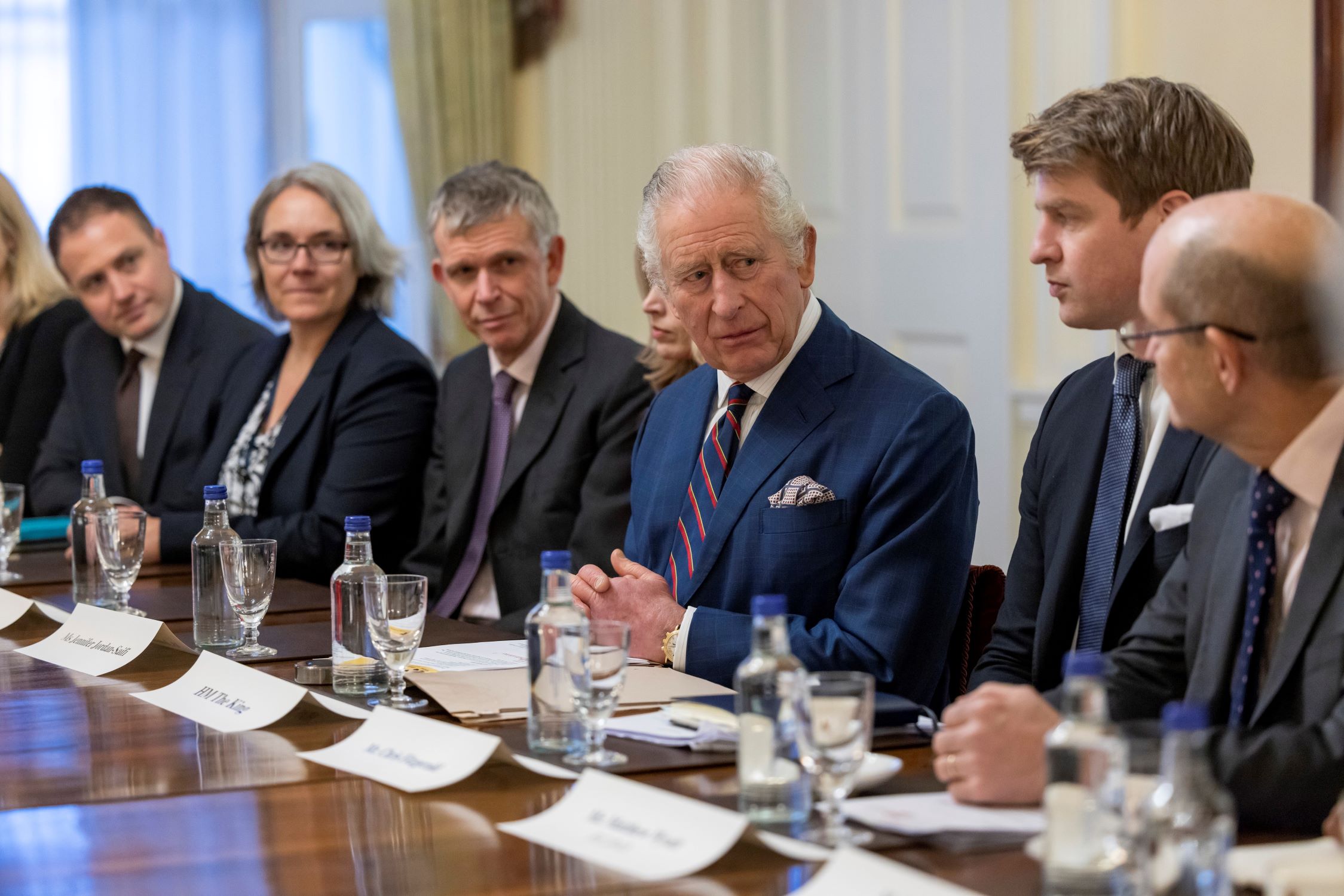 His Majesty The King meeting charity officials