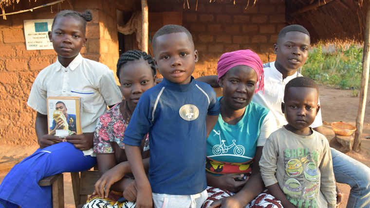 A group of South Sudanese children