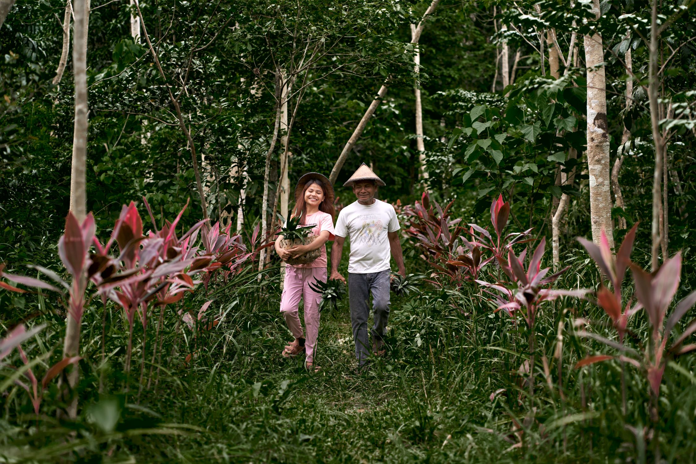 Sierralyn holds produce