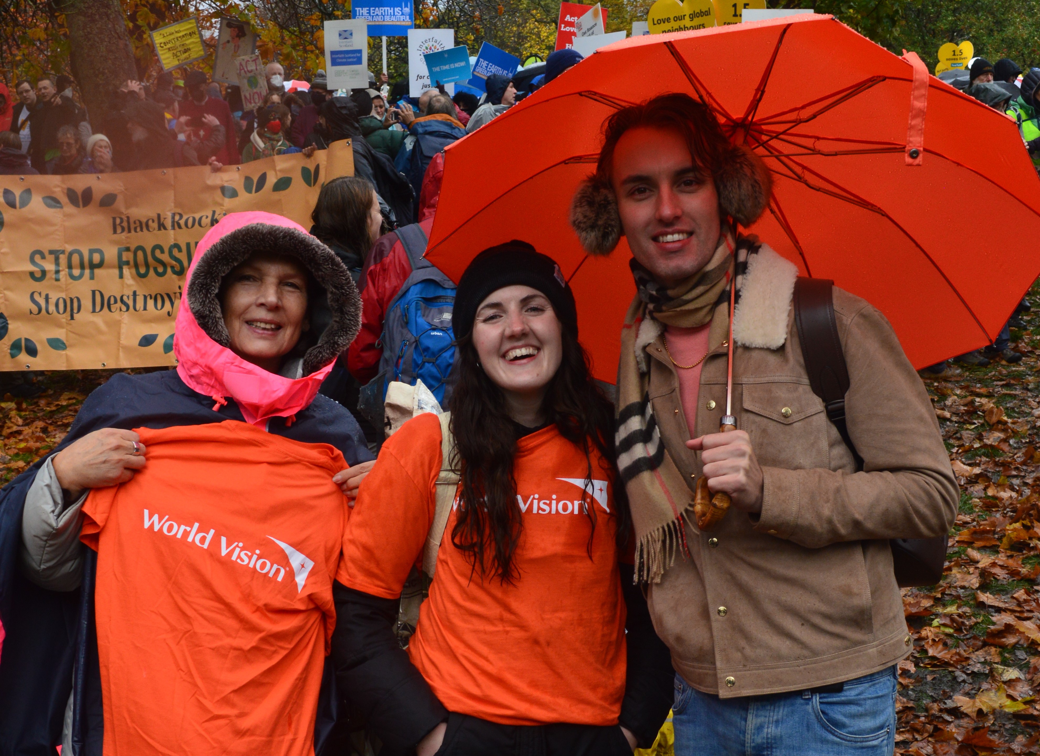 World Vision Staff at Climate Rally
