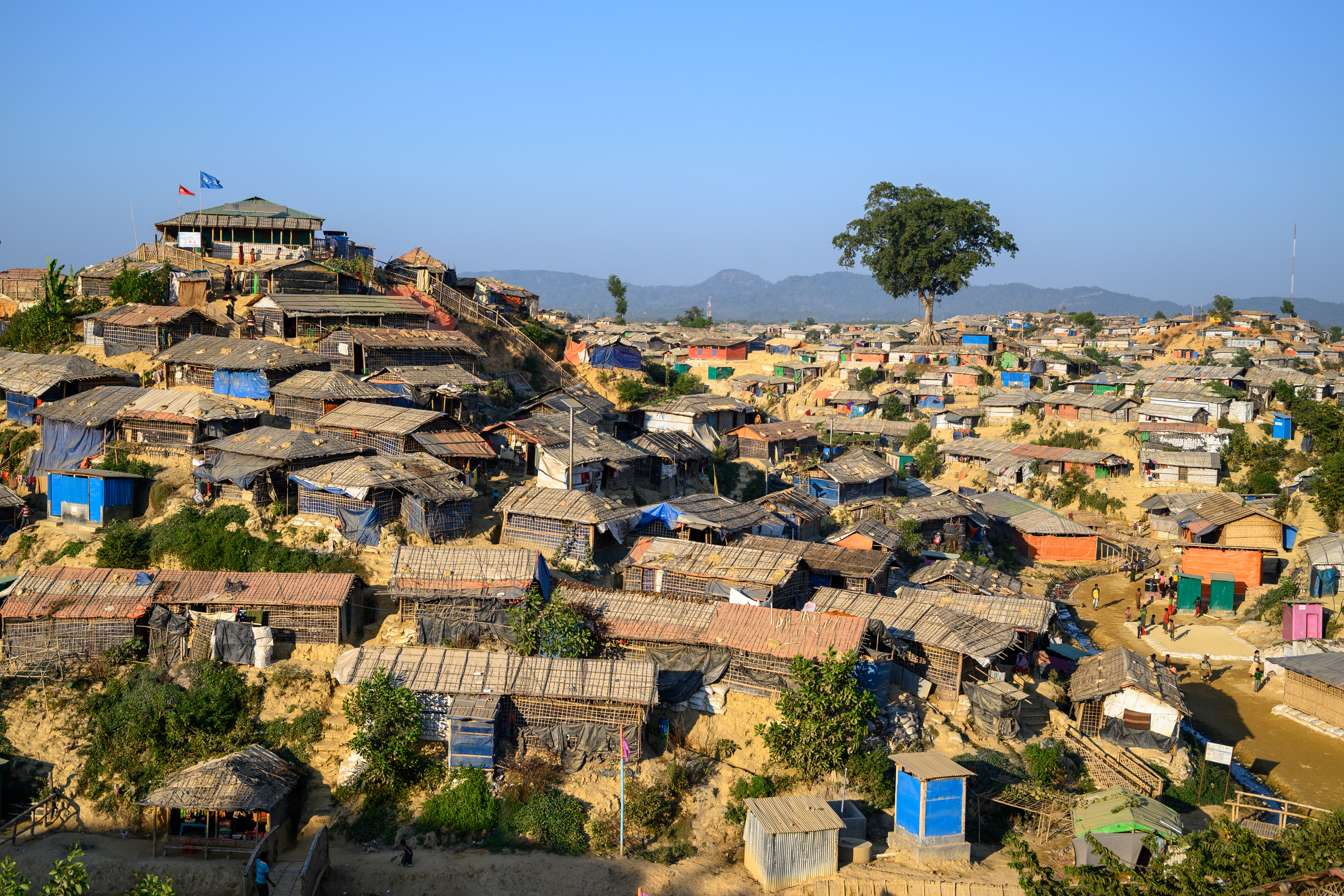 View of the Rohingya refugee camp