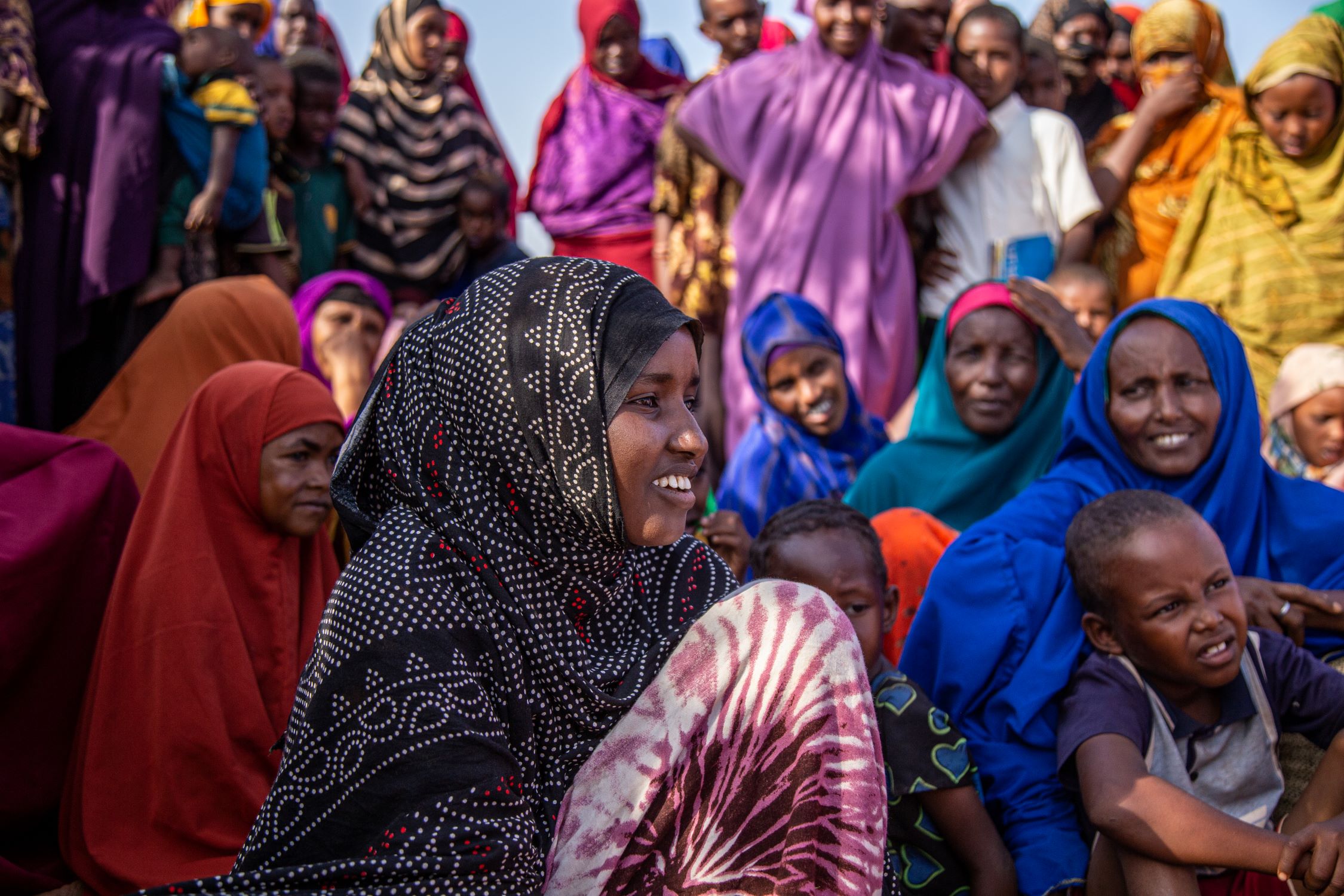 Teenage girl in Somalia, smiling