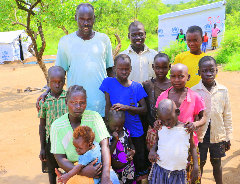 Ben and Beatrice took the children in, and travelled with them until they reached the safety of Uganda. 