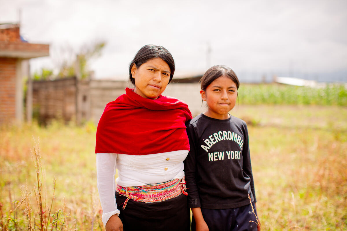 Marjorie (12) and her mum make nutritious meals from ingredients grown in their vegetable garden