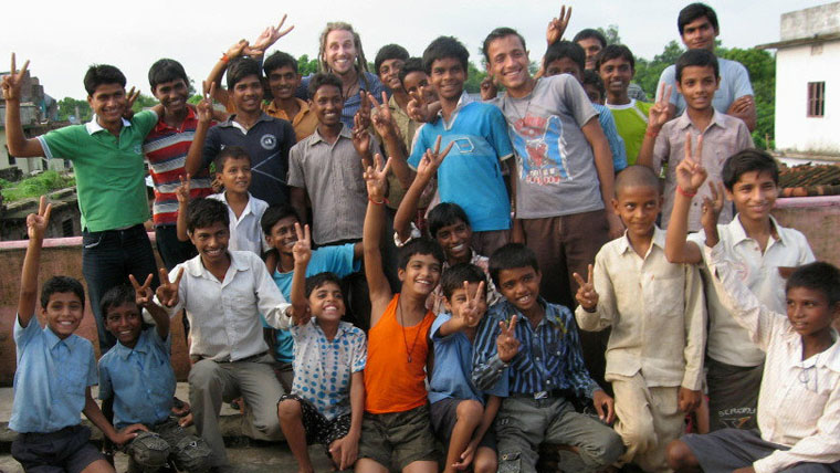 Steve and lots of kids