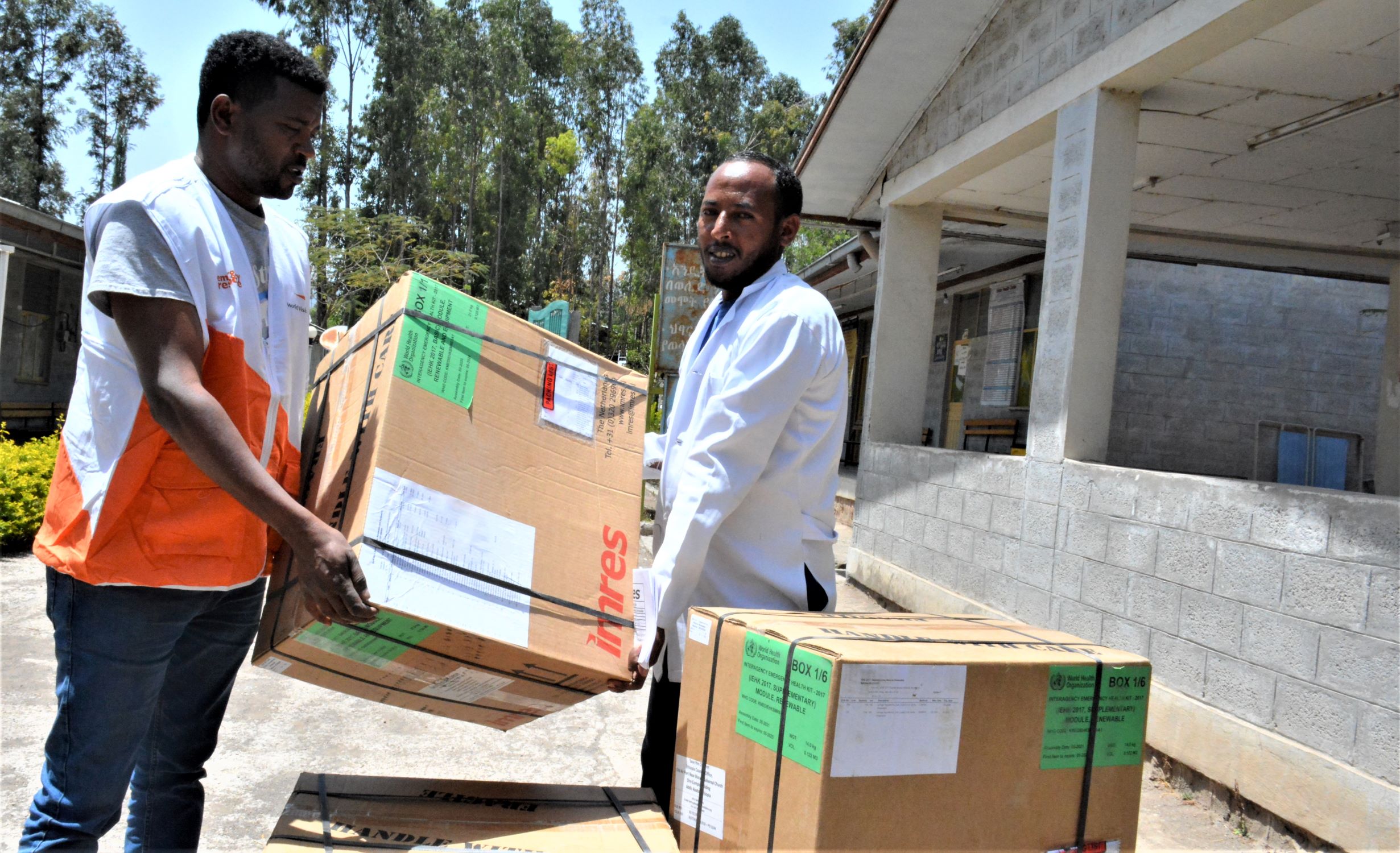World Vision delivering medical kits in Ethiopia