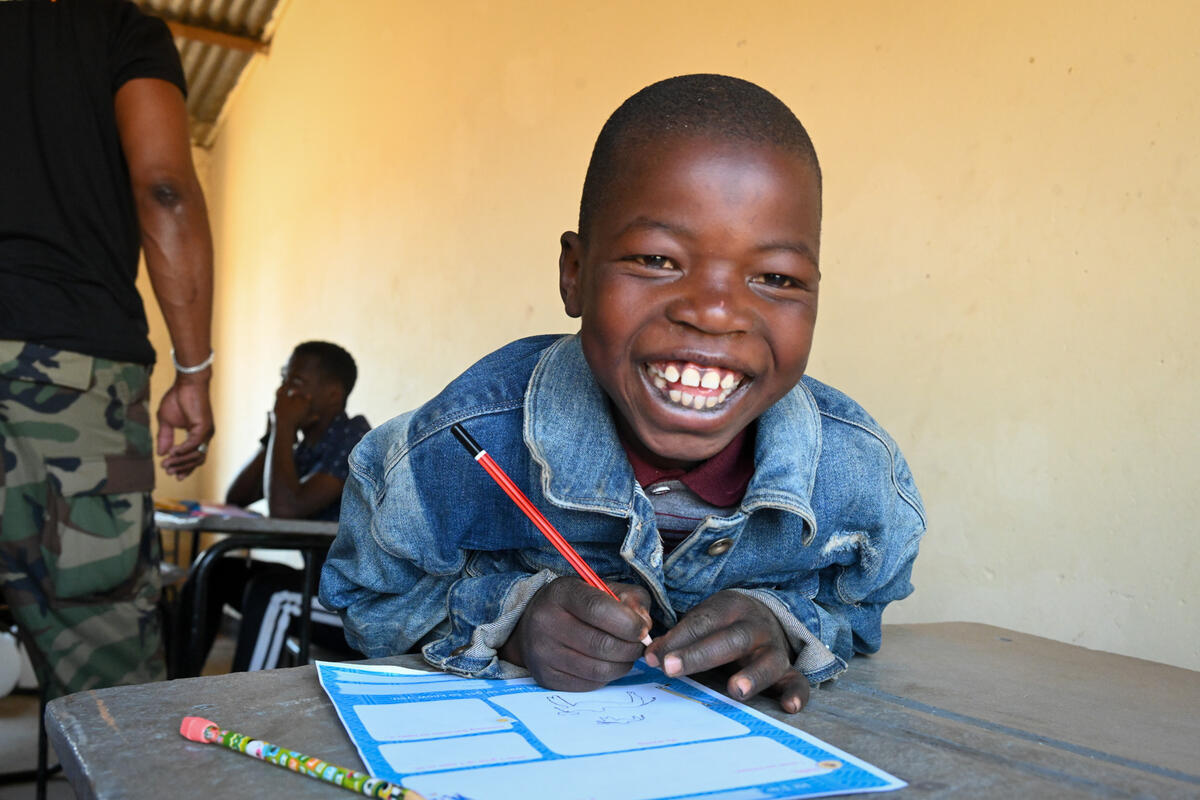 Child writes to a sponsor in Zambia