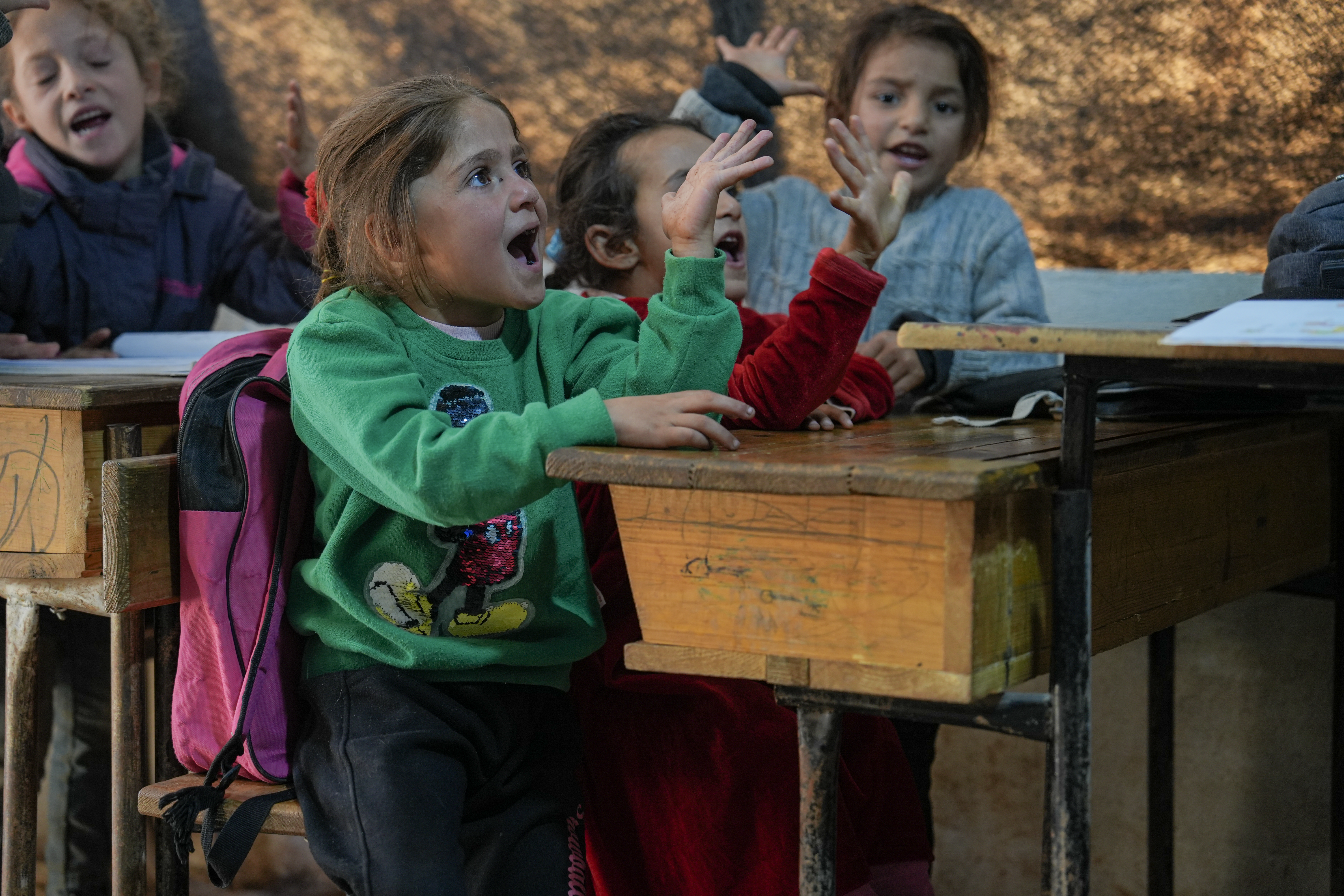 Yara proudly counting numbers during class