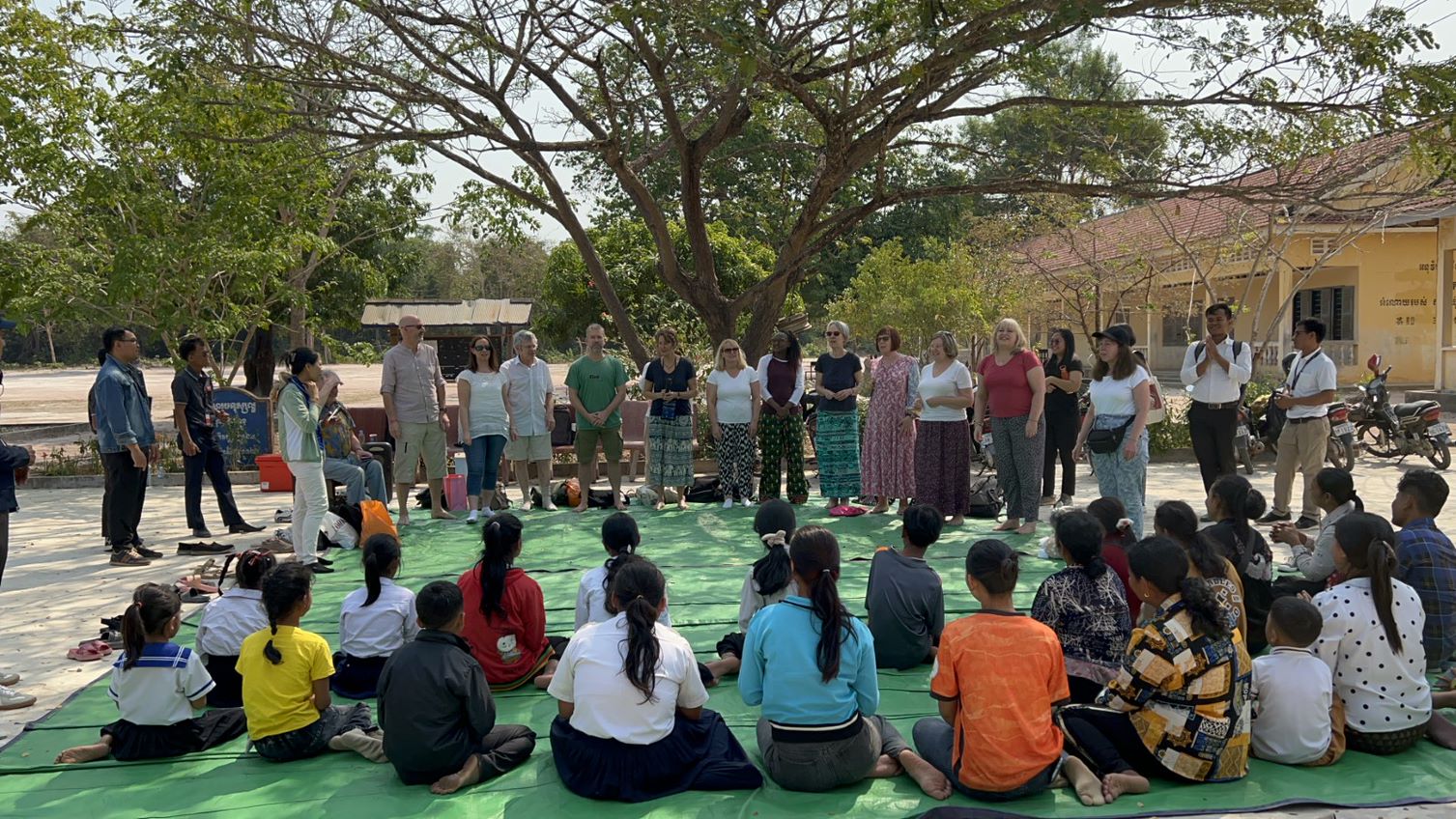 Sponsors and children meet in Cambodia
