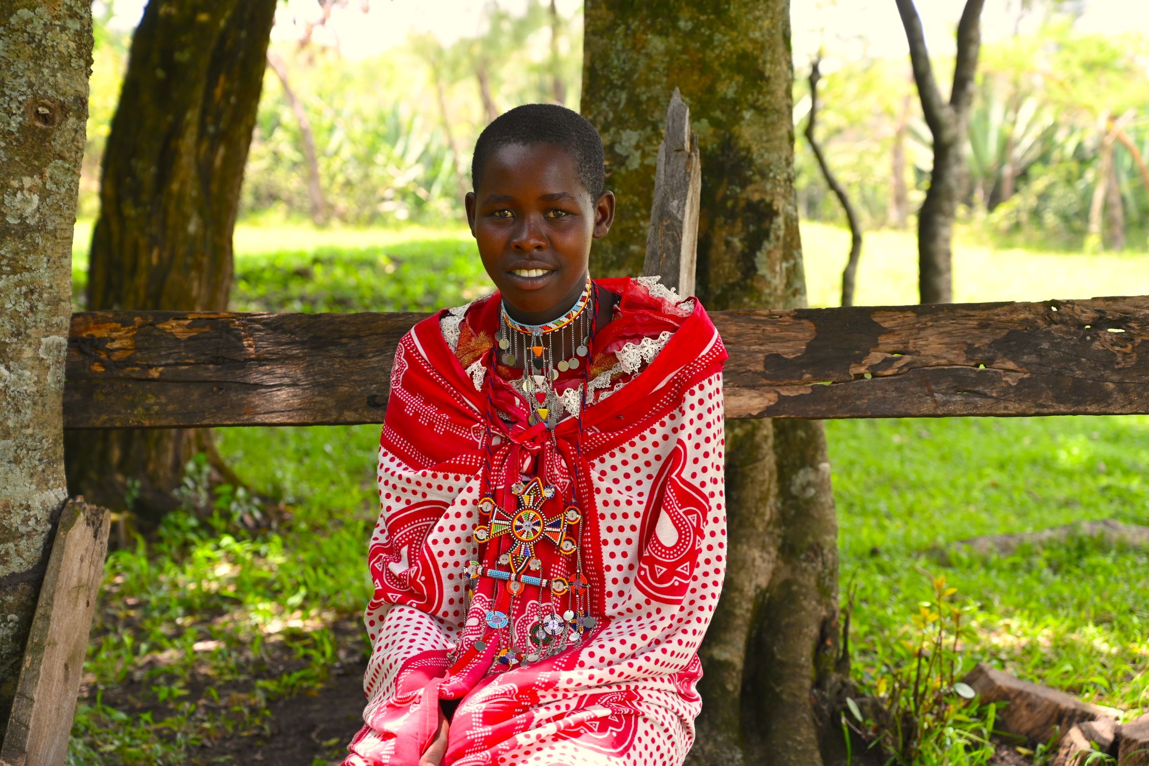Kenyan teen smiling