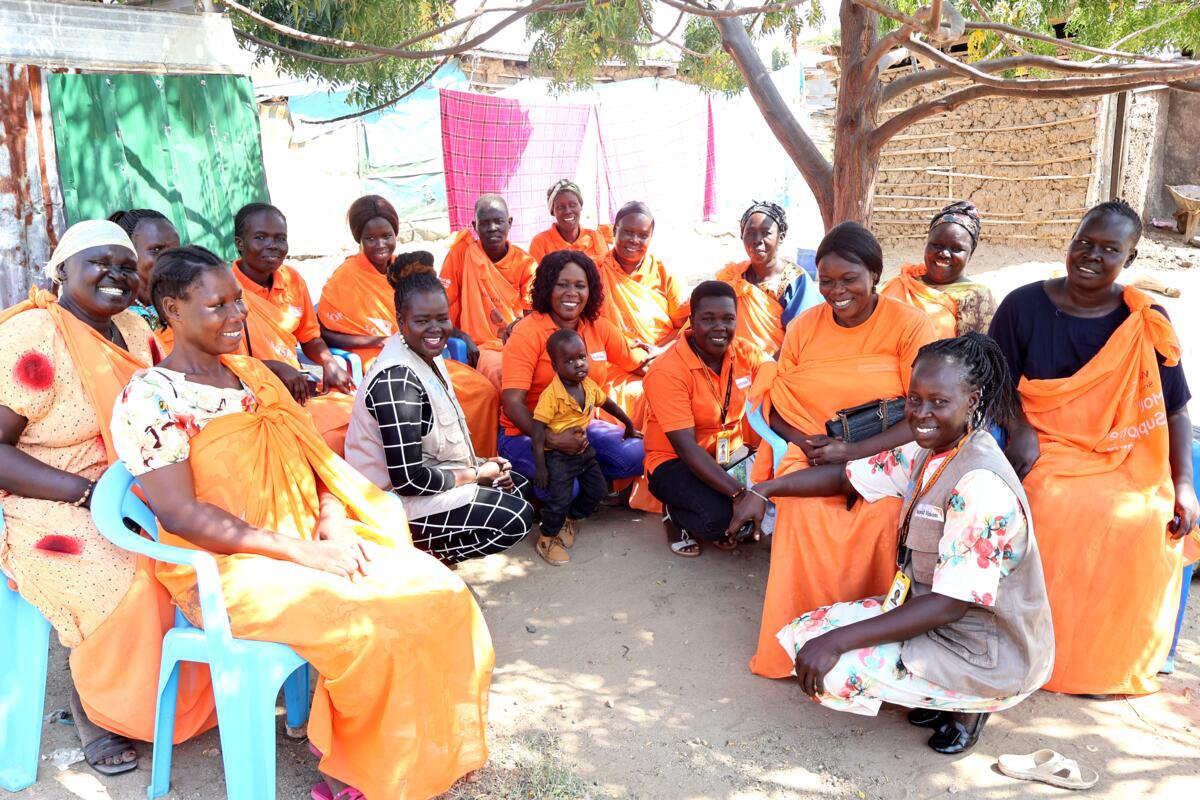 Group of mothers smiling
