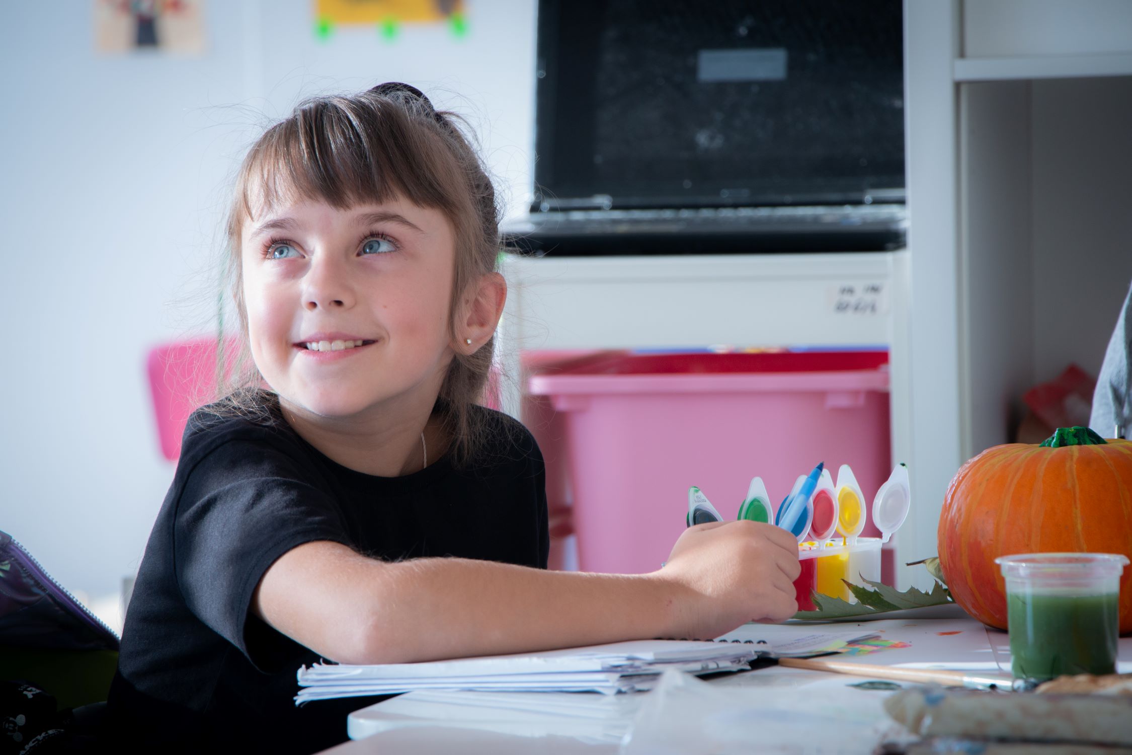 Ukrainian refugee girl