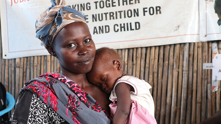 A mum and her daughter in South Sudan