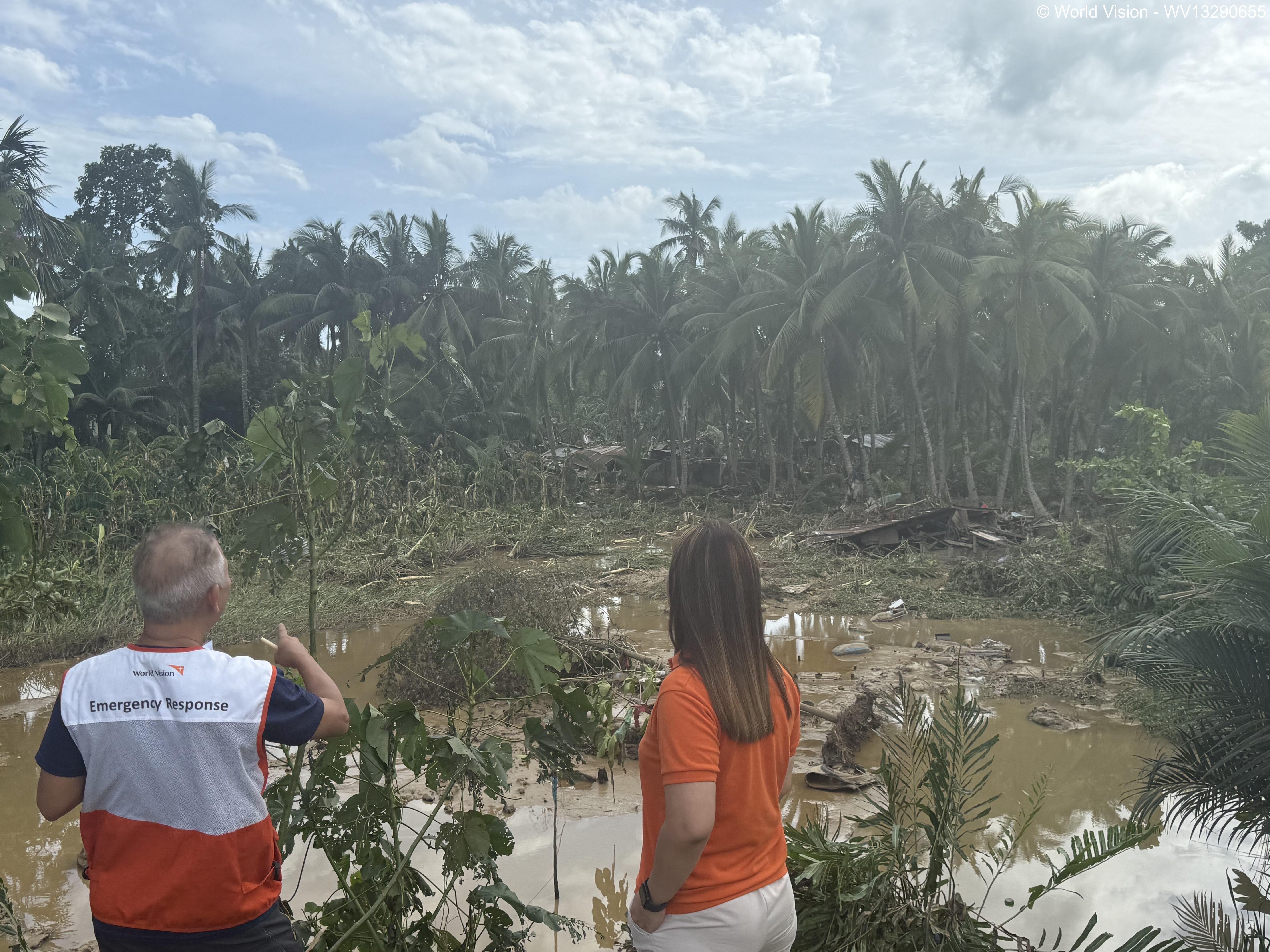 World Vision staff assess damage from Typhoon Kalmaegi